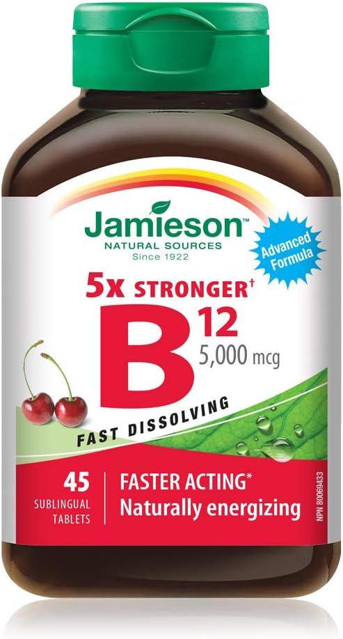 Jamieson Vitamin B12 5,000 mcg, 45 Sublingual Tablets - görsel 1