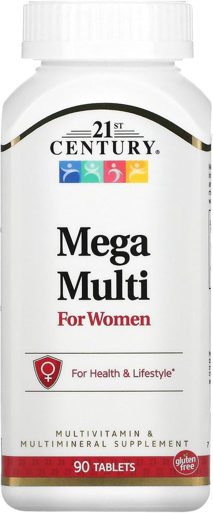 21st Century Mega Multi for Women Tablets, 90 Count