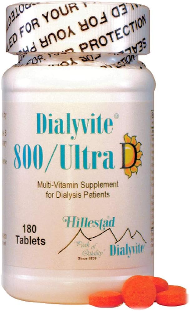 Dialyvite 800 Ultra D Multivitamin Supplement for Dialysis Patients - 180 Tablets (Six Month Supply) - görsel 2