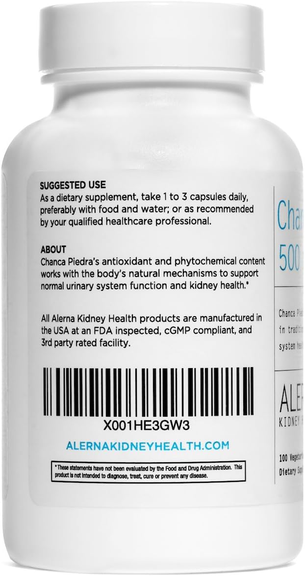 Chanca Piedra 500 mg Herbal Supplement, 100 Vegetarian Capsules - görsel 2