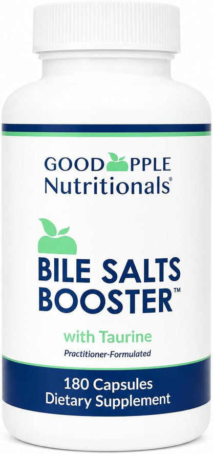 GoodApple Bile Salts Booster - Ox Bile & Taurine, 180 Capsules