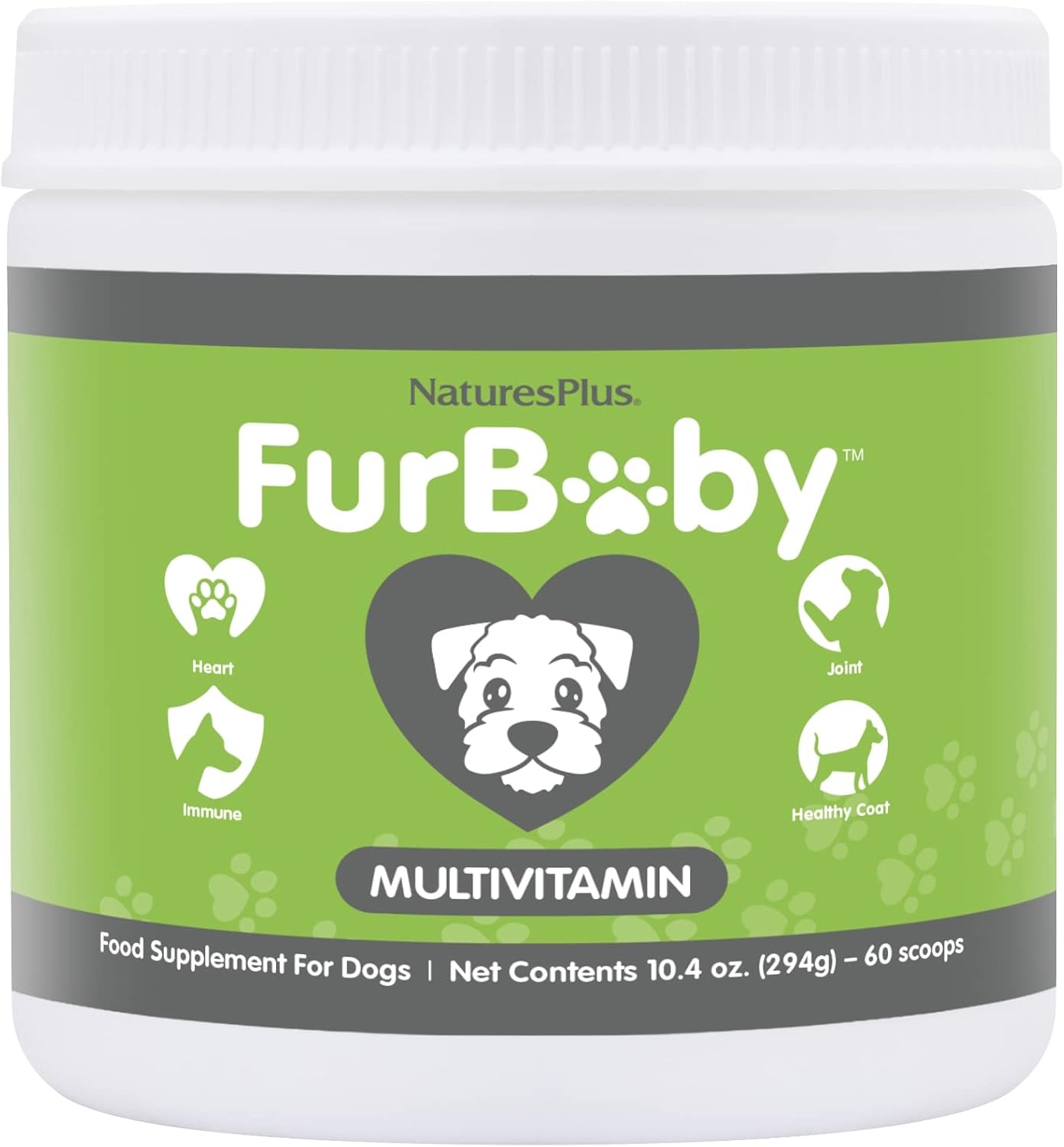 NaturesPlus FurBaby Multivitamin for Dogs - 295 g (60 Servings) - görsel 1