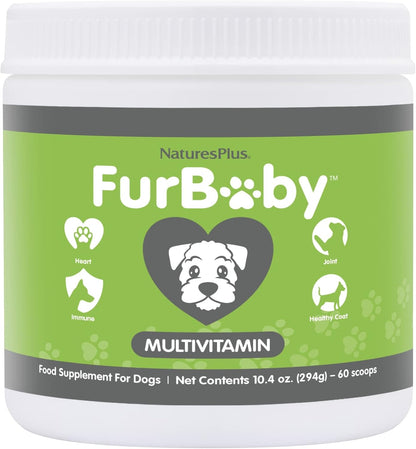 NaturesPlus FurBaby Multivitamin for Dogs - 295 g (60 Servings)