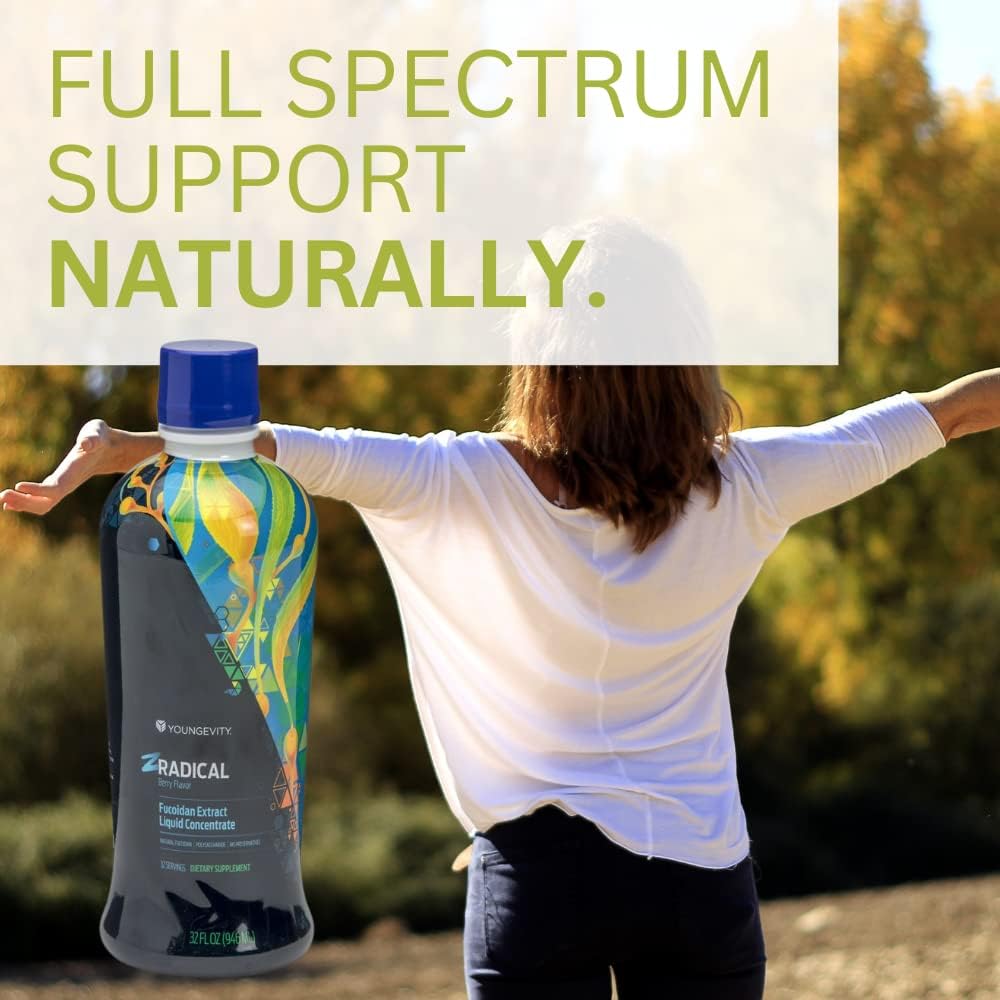 Youngevity ZRadical Fucoidan - Organic Maritech Fucoidan Extract & Cofactors - Immune Support - Super Antioxidant, 946 ml - görsel 3