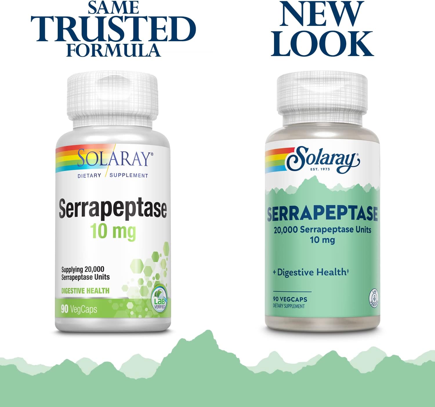 SOLARAY Serrapeptase – 10 mg (20,000 SPU) – Food Supplement for Digestive Support – 90 Vegan Capsules - görsel 2