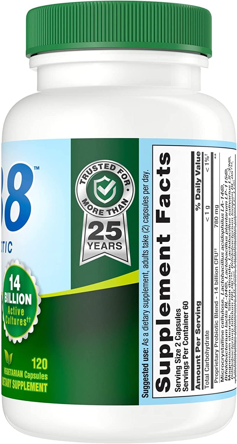 Nutrition Now PB8 Pro-Biotic Vegetarian Acidophilus - 120 Capsules (3-Pack) - görsel 3