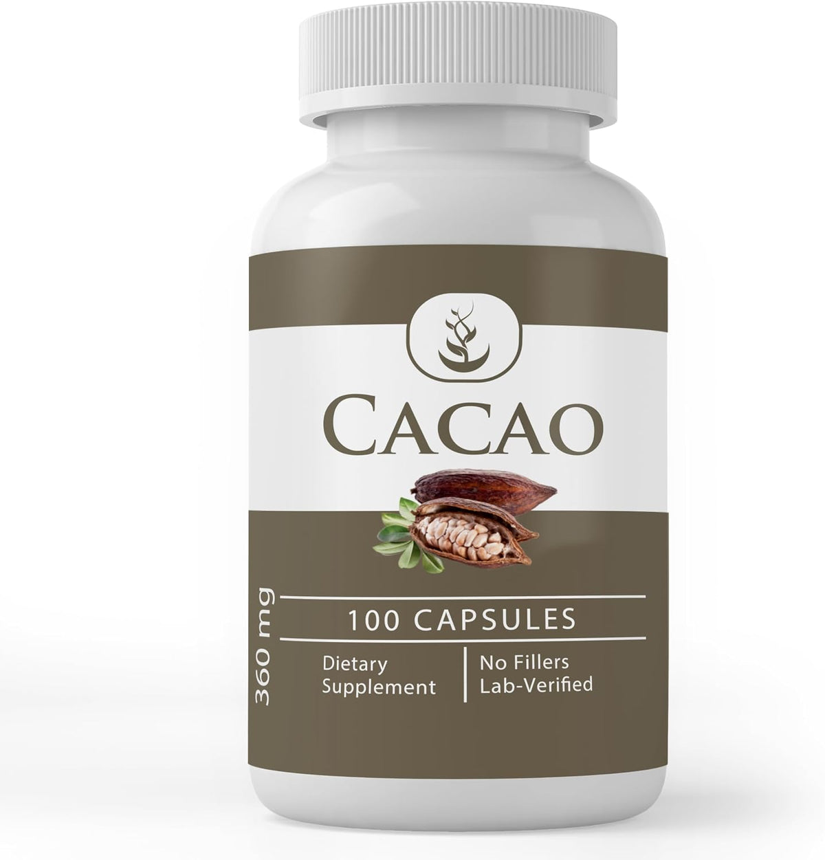 Pure Original Ingredients Cacao (100 Capsules) – Pure, Additive-Free, Lab Verified - görsel 1