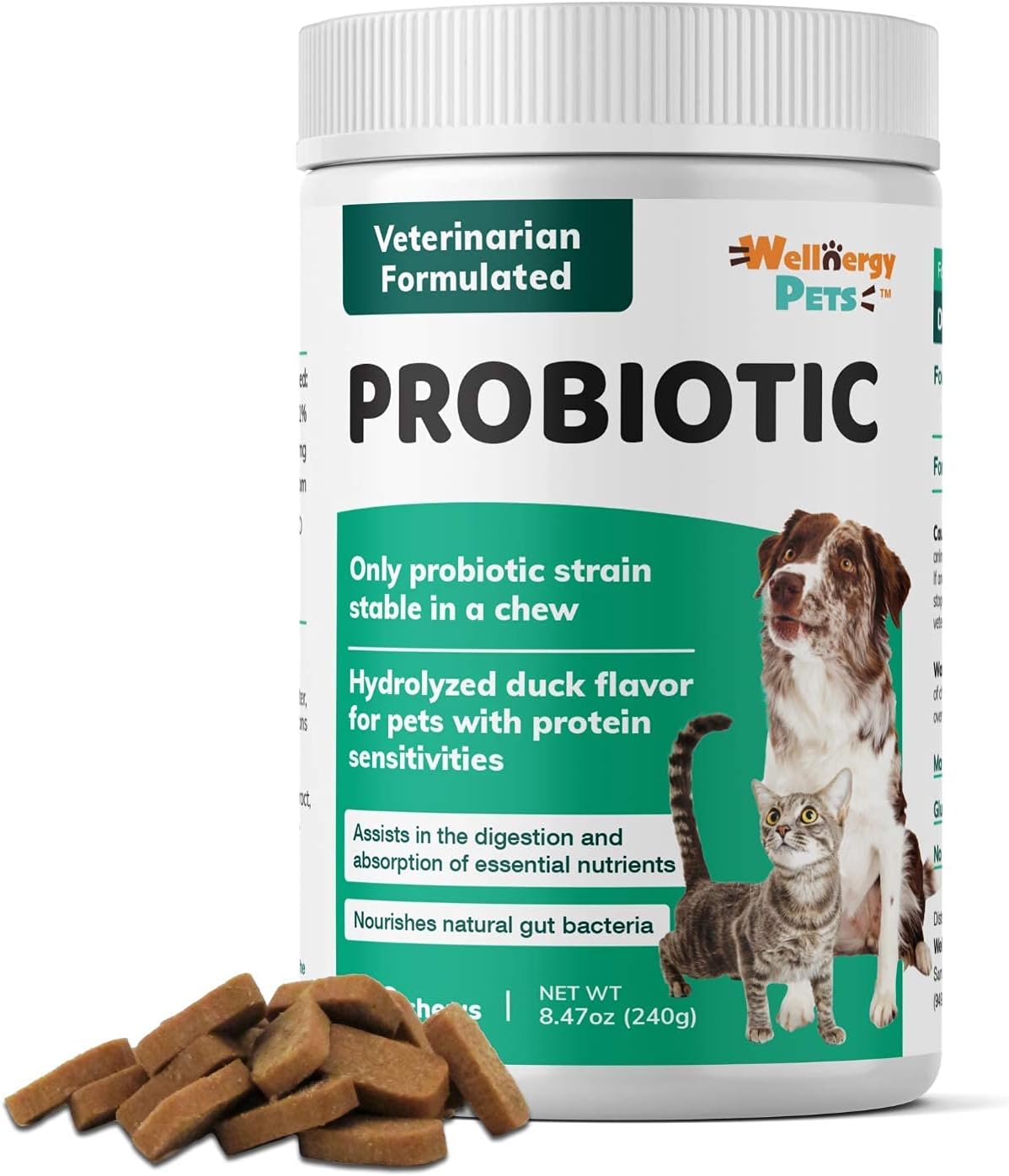 Wellnergy Daily Probiotic & Prebiotics Soft Chew for Dogs and Cats (60 Chews) - görsel 8