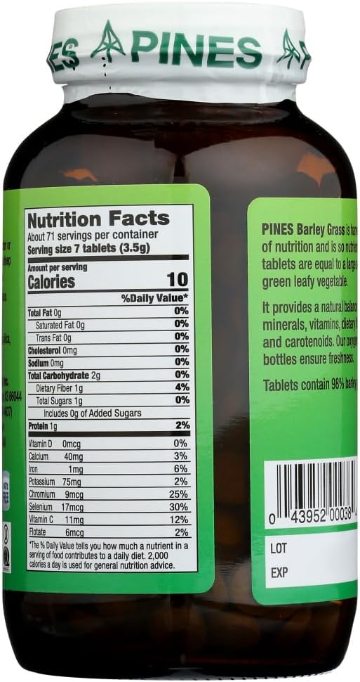 Pines Barley Grass 500 Milligrams 500 Tablets - görsel 3