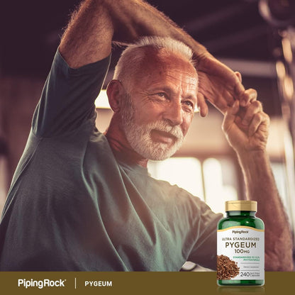 Piping Rock Pygeum 100mg - 240 Capsules - Standardised Pygeum Africanum Bark Extract