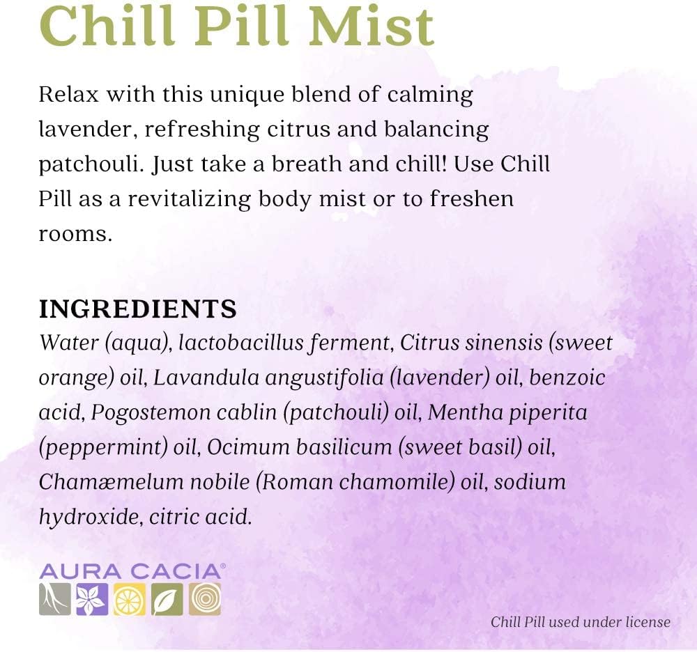 Aura Cacia Ess Sol Mist Chill Pill, 2 fl oz - görsel 4