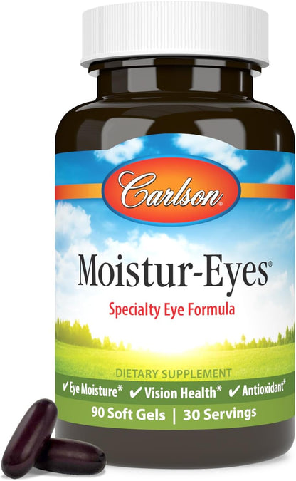 Carlson Moistur-Eyes, Specialty Eye Formula, 90 Softgels