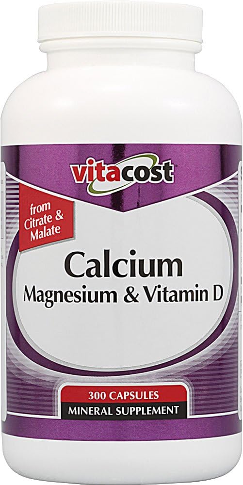 Vitacost Calcium Magnesium & Vitamin D, 300 Capsules - görsel 1