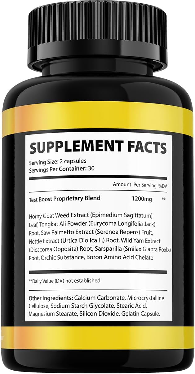 Booster XT for Men - All-Natural Dietary Supplement (60 Capsules) - görsel 5