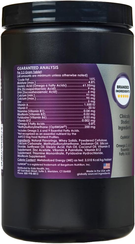 Kala Health PeakTails Skin & Coat Support for Dogs – 150 Chewable Tablets - görsel 2