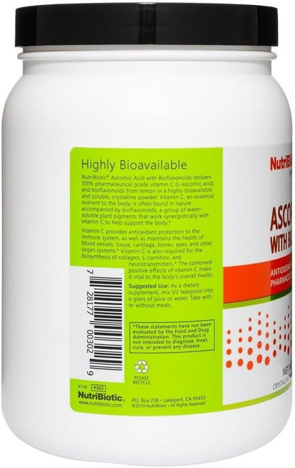 Nutribiotic Ascorbic Acid Powder with Bioflavonoids, 1 kg