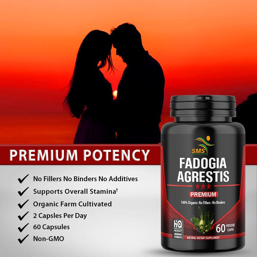 Fadogia Agrestis Extract Pills (Maximum Strength) 1,000mg Servings – 60 Vegetable Capsules - görsel 2