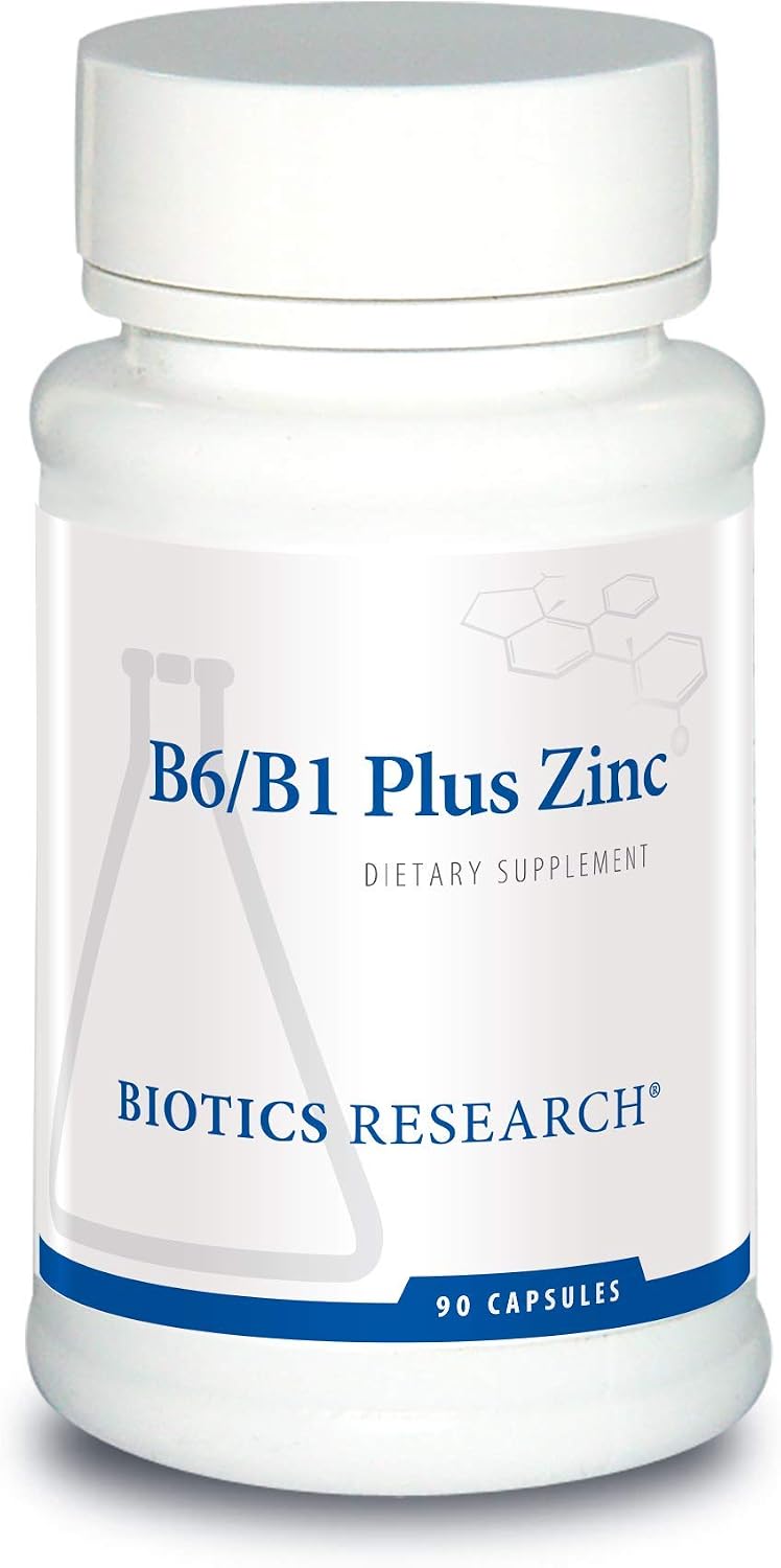 Biotics Research B6 B1 Plus Zinc - Active B Vitamins with Zinc, 90 Capsules - görsel 1