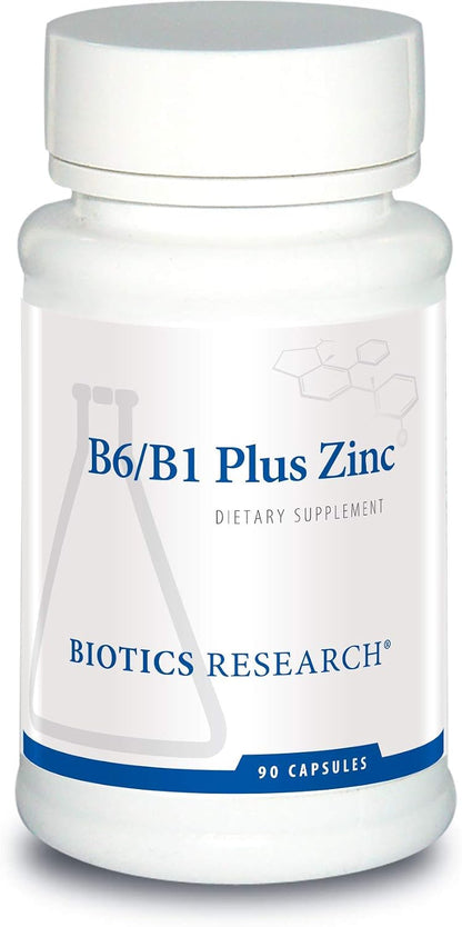 Biotics Research B6 B1 Plus Zinc - Active B Vitamins with Zinc, 90 Capsules