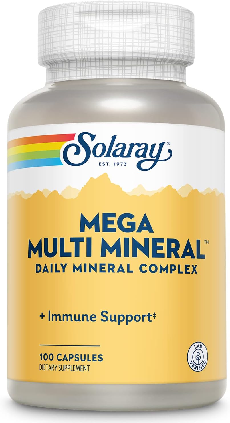 Solaray Mega Multi Mineral - 100 Capsules - görsel 1
