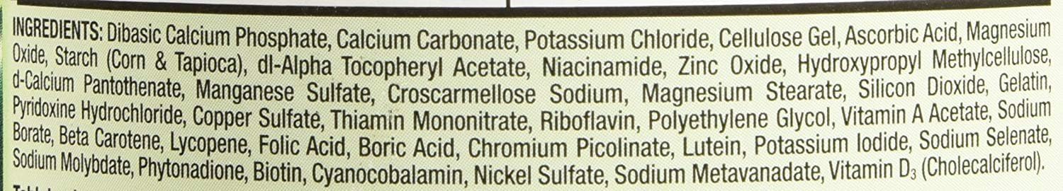 Kirkland Signature Adult 50+ Multi Vitamins & Minerals, 400 Tablets (2 Pack) - görsel 6