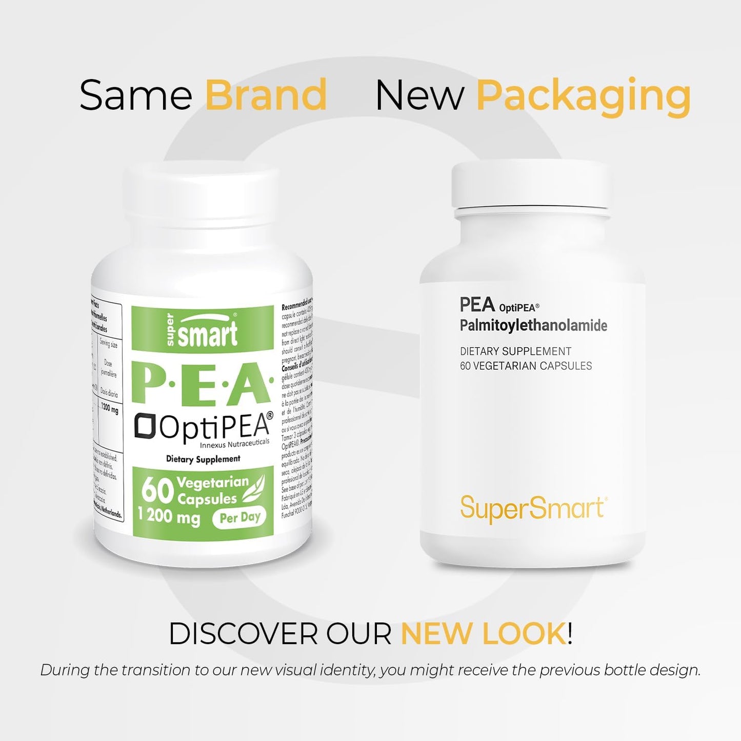 Supersmart - 99% PEA Supplement with OptiPEA - 1200 mg per Day - Natural Nerve Support - Non-GM & Gluten-free - 60 Vegetarian Capsules - görsel 2
