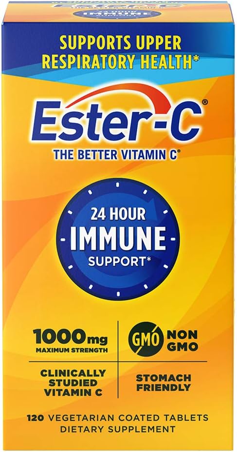 Ester-C Vitamin C 1000 mg Coated Tablets, 120 Tablets - görsel 1