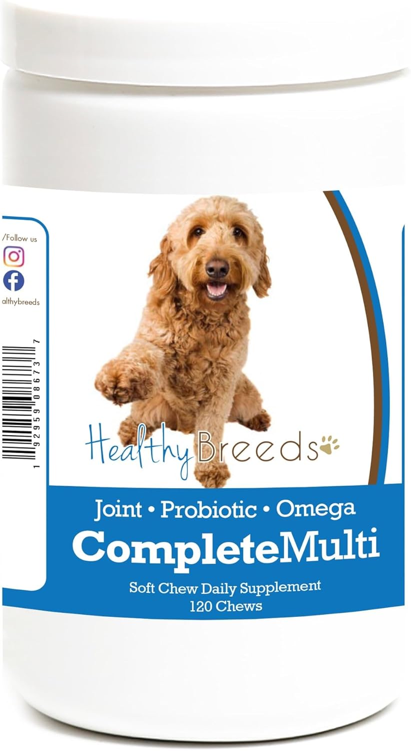 Healthy Breeds Goldendoodle All-in-One Multivitamin Soft Chews 120 Count - görsel 1