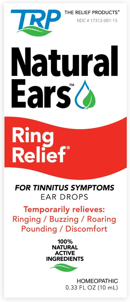 Ring Relief Ear Drops Formula - 100% Natural Tinnitus Relief - 10 ml