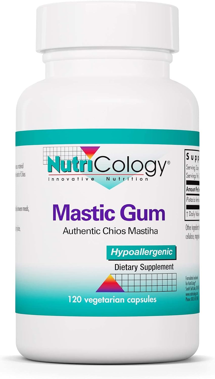 Allergy Research Group NutriCology Mastic Gum - 1000 mg Chios Mastic Gum Resin - 240 Capsules - görsel 8