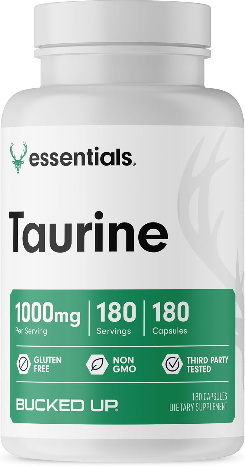 Bucked Up Taurine 1000 mg, 180 Capsules - görsel 1