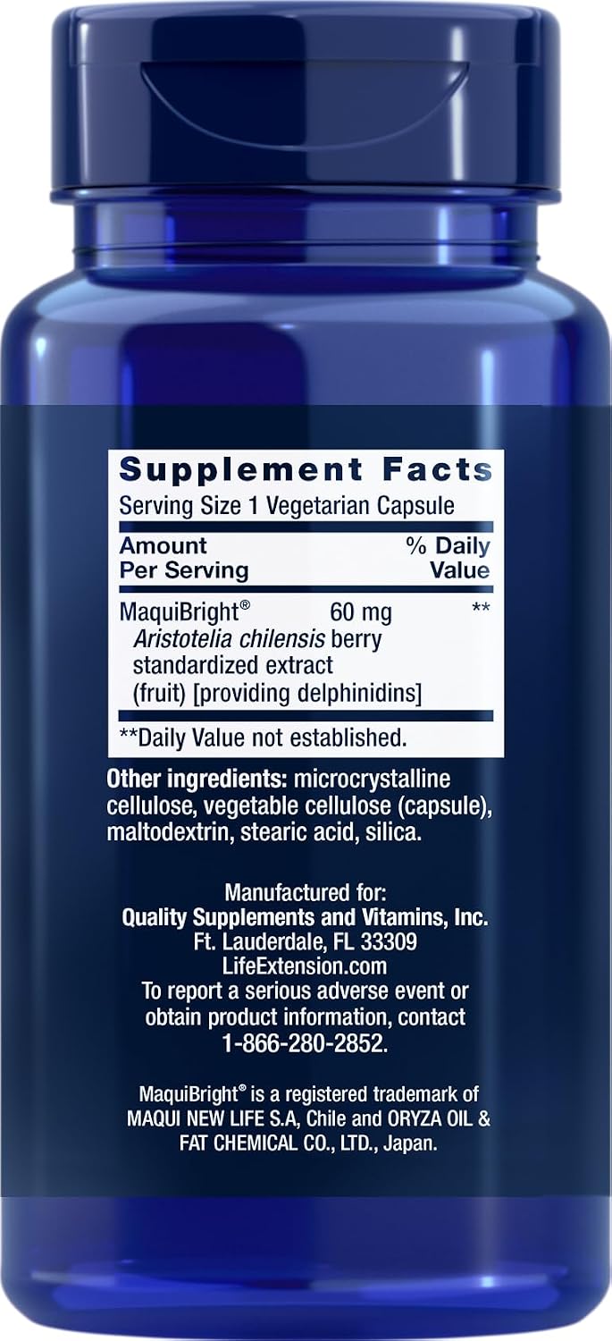 Life Extension Tear Support with MaquiBright, 90 Vegetarian Capsules - görsel 2
