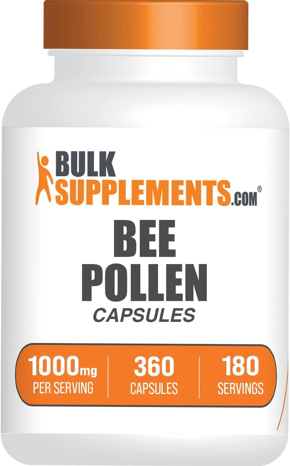 BulkSupplements Bee Pollen Capsules - 360 Count - görsel 1