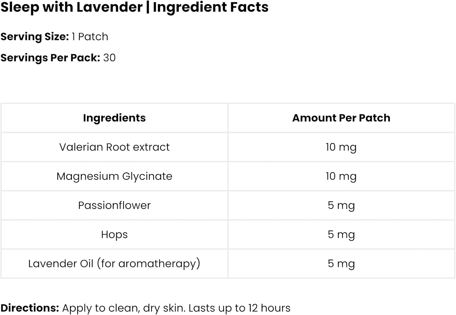The Patch Remedy Sleep with Lavender Patch | Valerian, Passionflower, Hops, Magnesium Glycinate, Lavender | 30 Patches - görsel 7