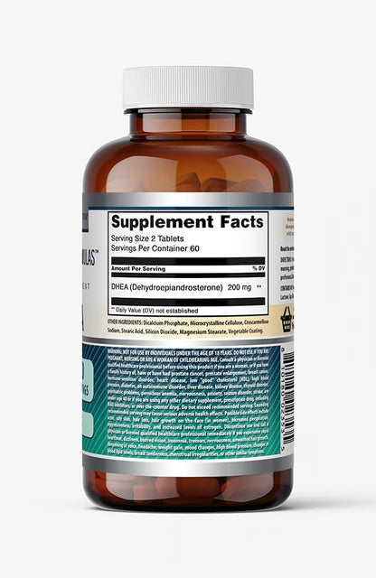 Amazing Formulae DHEA Supplement 200mg, 120 Tablets