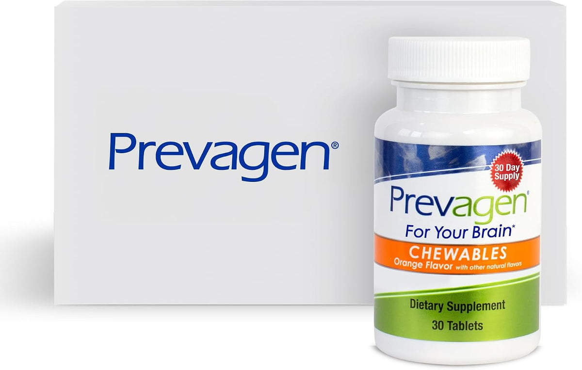 Prevagen Regular Strength Orange Chewables - 30 Tablets (1 Month Supply) - Brain Supplement with Apoaequorin and Vitamin D3 - görsel 1