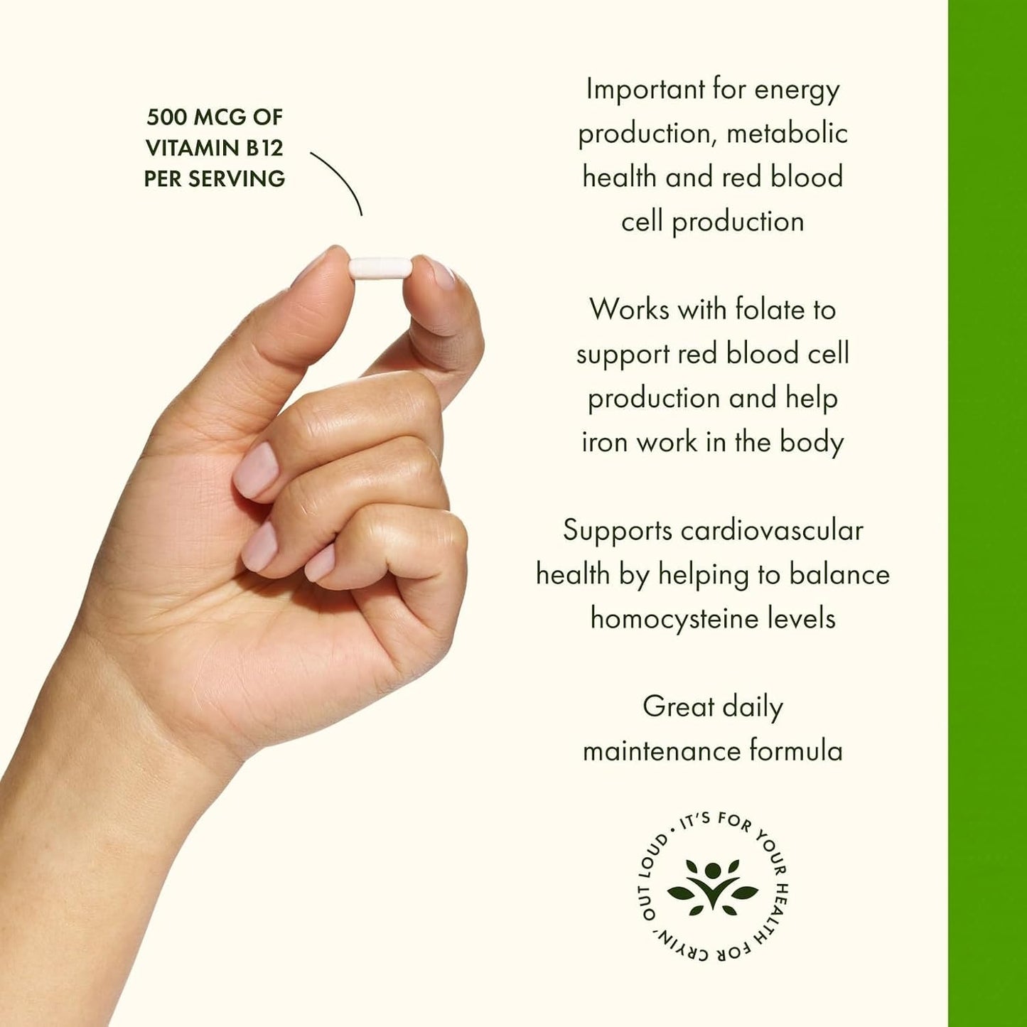Swanson B12 Cyanocobalamin – Energy Metabolism Support – Nervous System & Red Blood Cell Health – Non-GMO & Gluten-free – 250 Capsules - görsel 4