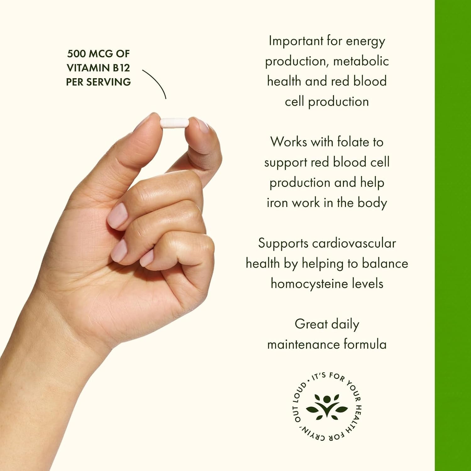 Swanson B12 Cyanocobalamin – Energy Metabolism Support – Nervous System & Red Blood Cell Health – Non-GMO & Gluten-free – 250 Capsules - görsel 4