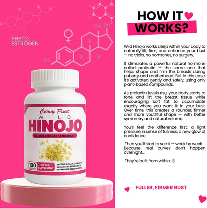 Wild Fennel Capsules – Natural Bust Enhancement & Lifting | Helps Prevent Sagging & Adds Volume | 100% Herbal Formula for a Fuller, Firmer Look | 550 mg – 31-Day Supply