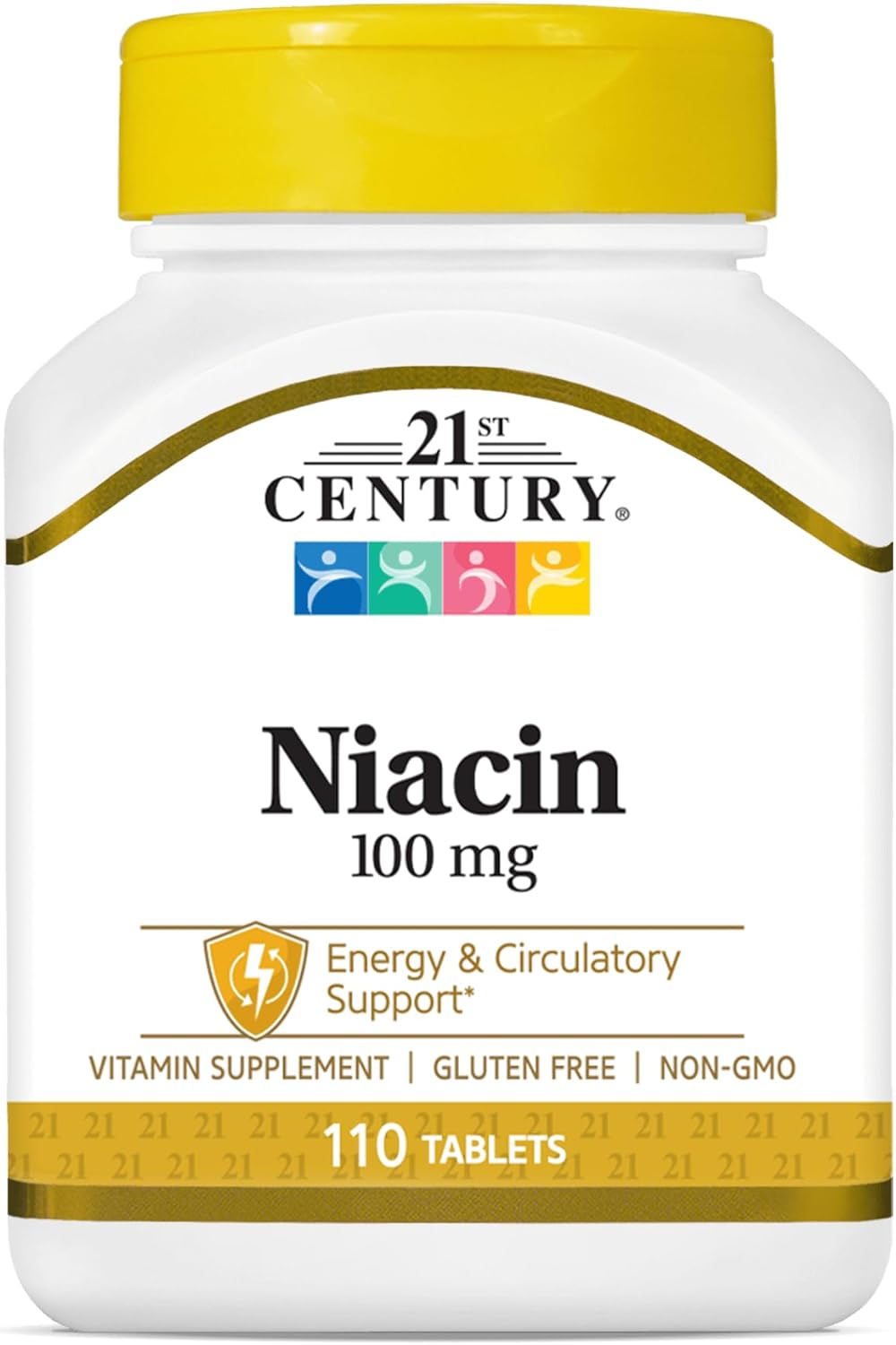 21st Century Niacin 100 mg Tablets, 110 Tablets - görsel 1