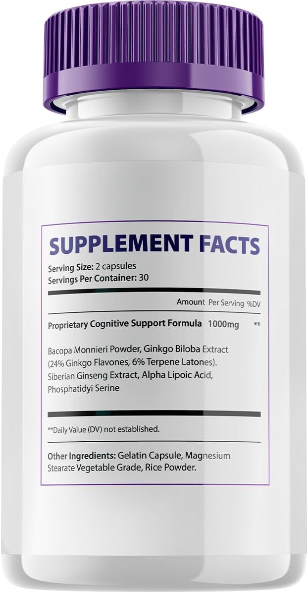 Neuro Boost Focus Supplement – Memory, Focus and Cognitive Support Nootropic (5-Pack, 300 Capsules) - görsel 3