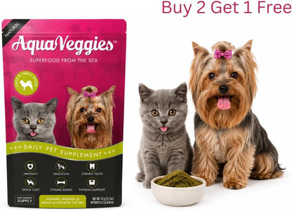Superfood from the Sea for Pets – Daily Multivitamin Packs for Small Dogs & Cats (75g, 30 Sachets)
