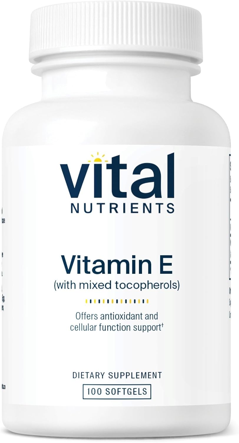 Vital Nutrients Vitamin E with Mixed Tocopherols - 400 IU, 100 Softgels - görsel 1