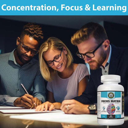 Focus Matrix (1 Bottle) Brain Health Supplement