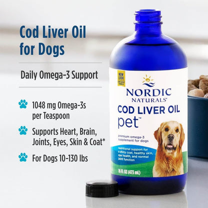 Nordic Naturals Pet Cod Liver Oil, Unflavoured - 473 ml