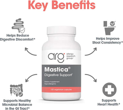 Allergy Research Group Mastica - 1000 mg Chios Mastic Gum Resin - 60 Capsules