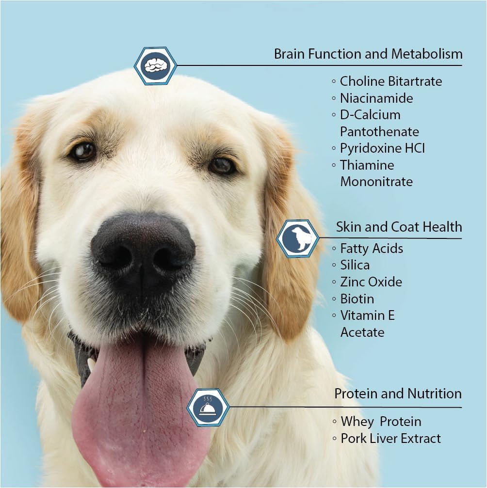 Vita-Tabs for Dogs Multivitamin & Mineral Supplement - 60 Chewable Tablets - görsel 6