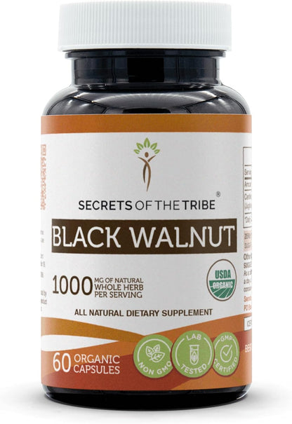 Secrets of the Tribe Black Walnut Organic Capsules (120 Capsules)