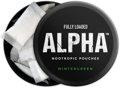 Fully Loaded Bullseye Alpha Nootropic Pouches (Wintergreen, 5 Cans)