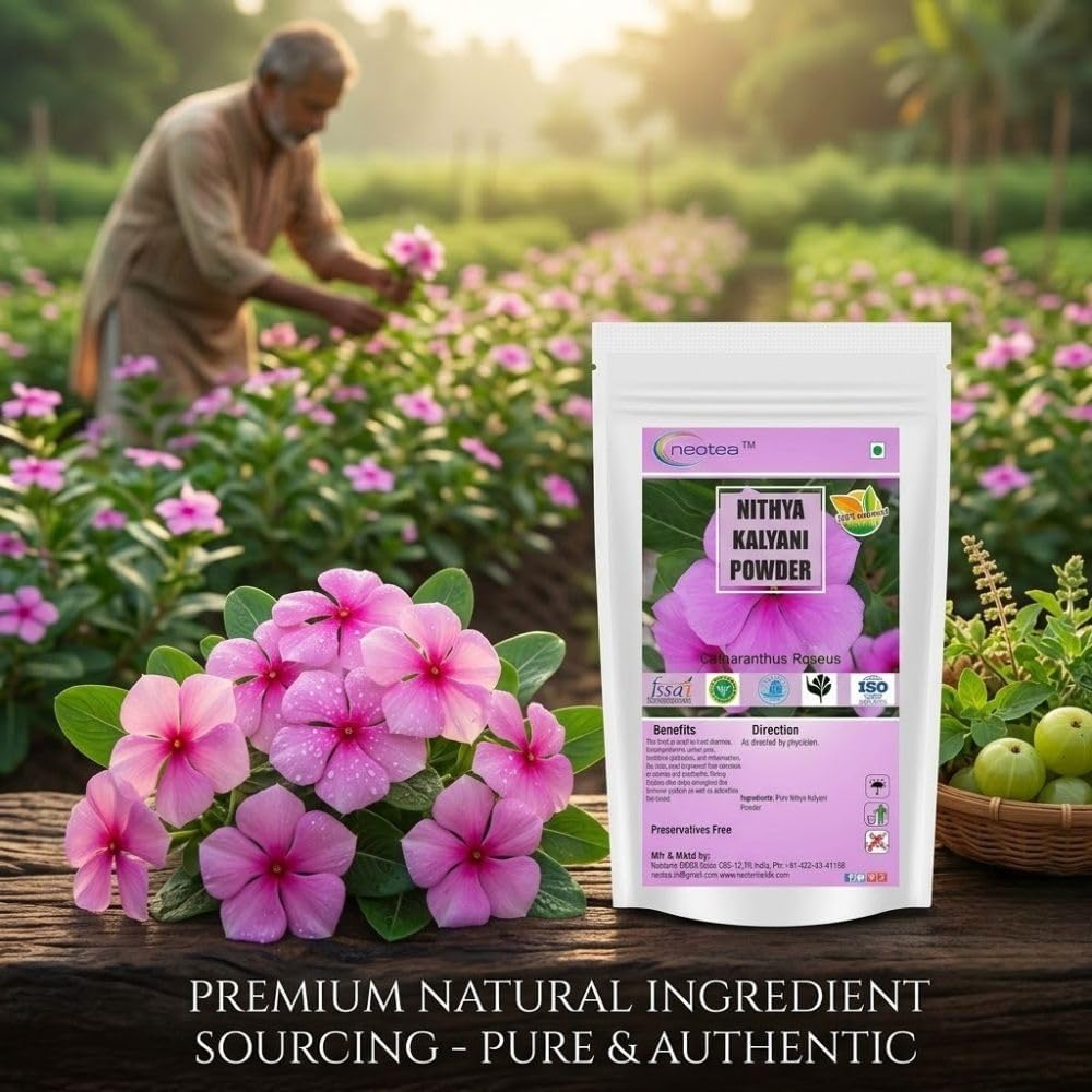 neotea Nithya Kalyani Powder - Premium Herbal Leaf Supplement, 100% Natural, Finely Milled, 300g - görsel 1